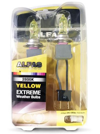 Лампа AVS Alfas Extreme Weather H7 12V 85W T10 2800К 2+2шт A07231S