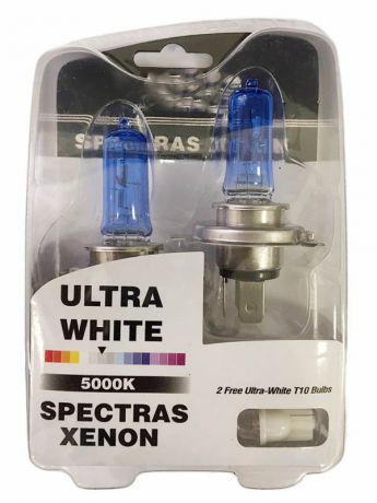 Лампа AVS Spectras Xenon H4 12V 65/75W T10 5000K 2+2шт A07249S