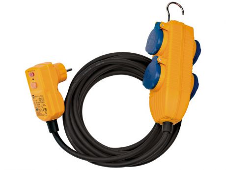 Удлинитель Brennenstuhl RCD Protected Cable 4 Sockets 5m IP54 1168720010