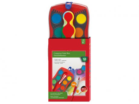 Краски акварельные Faber-Castell Connector 12 цветов 125023