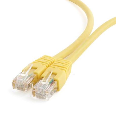 Сетевой кабель Gembird Cablexpert UTP cat.6 0.25m Yellow PP6U-0.25M/Y