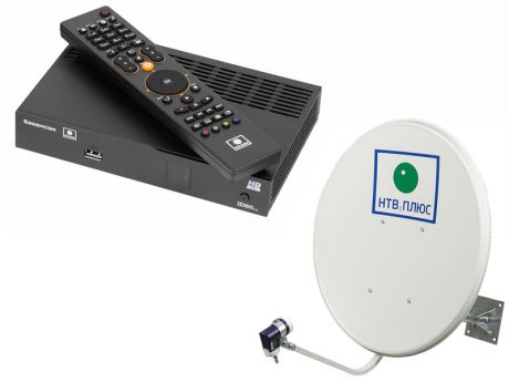 Комплект спутникового телевидения НТВ+ HD Simple 3 Старт с антенной