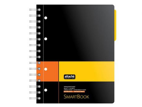 Бизнес-тетрадь Attache Selection Smartbook A5 120 листов Yellow-Orange 272648