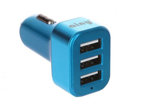 Зарядное устройство Ainy 3xUSB 3.1A EB-025N Blue