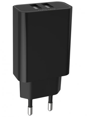 Зарядное устройство Pero TC02 2xUSB 3.4A Black TC02BL3A