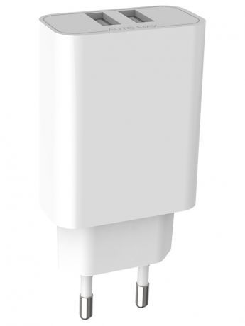 Зарядное устройство Pero TC02 2xUSB 3.4A White ТС02W3A