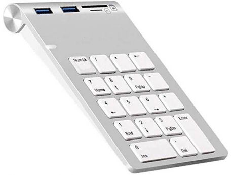 Клавиатура XtremeMac Mechanical Numpad 2xUSB-A Ports Silver XM-NPHUB32-CR-SLV