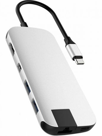 Хаб USB HyperDrive Hyper Slim 8-in-1 Hub Silver HD247B-SILVER