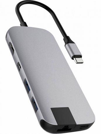 Хаб USB HyperDrive Hyper Slim 8-in-1 Hub Space Grey HD247B-GRAY