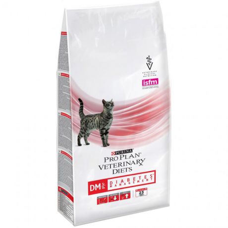 Сухой корм Pro Plan Veterinary diets DM корм для кошек при диабете, пакет, 1,5 кг 12381563