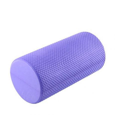 Ролик для пилатес EVA Foam Roller короткий, длина 30 см Inex (фиолетовый)