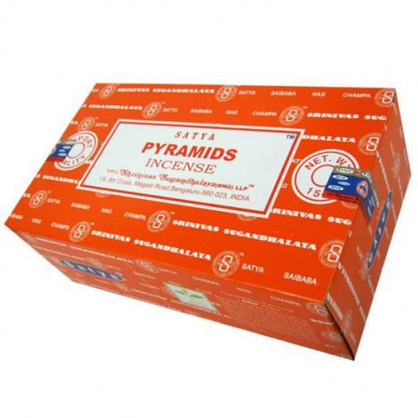 Благовония пирамиды pyramids Satya серия incense (0,05 кг, 15 г, оранжевый)