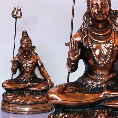 Статуя Шива из силумина 38см (2 кг)