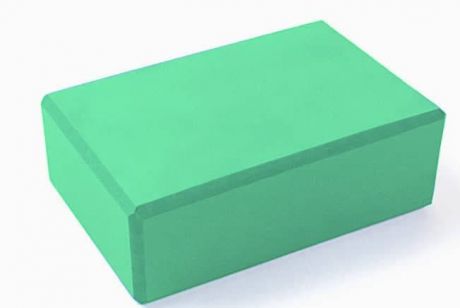 Кирпич для йоги из пены Рамайога (0,45 кг, 8 см, 23 см, зеленый, 15 см)