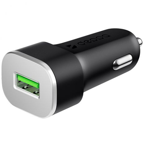 Автомобильное зарядное устройство Deppa USB Quick Charge 3.0 (Черный)