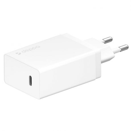 Сетевое зарядное устройство Deppa USB Type-C Power Delivery 30Вт (Белый)