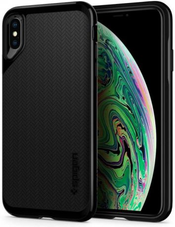 Чехол для Apple iPhone XS Max Spigen Neo Hybrid (Глянцевый черный)