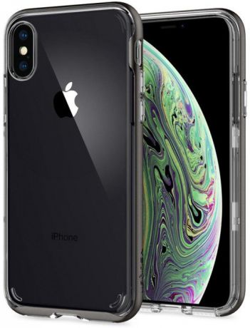 Чехол для Apple iPhone XS Spigen Neo Hybrid Crystal (Темно-серый)