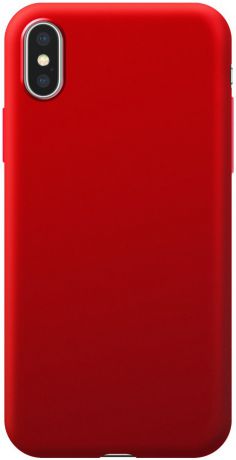 Чехол Deppa Case Silk для Apple iPhone XS Max (Красный металлик)