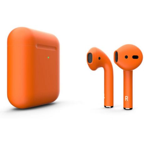 Беспроводные наушники Apple AirPods 2 Color (беспроводная зарядка чехла) Оранжевый