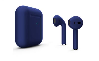 Беспроводные наушники Apple AirPods 2 Color (беспроводная зарядка чехла) Темно-Синий