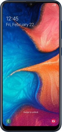 Телефон Samsung Galaxy A20 3/32GB (2019) (Синий)