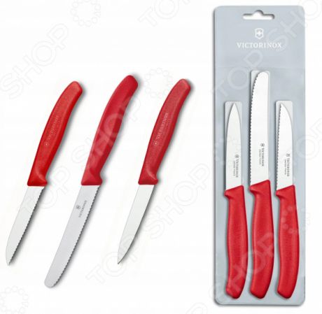 Набор ножей Victorinox Swiss Classic. Цвет: красный