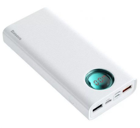 Внешний аккумулятор Baseus Amblight Quick Charge 33W (PD3.0+QC3.0) 30000mAh белый