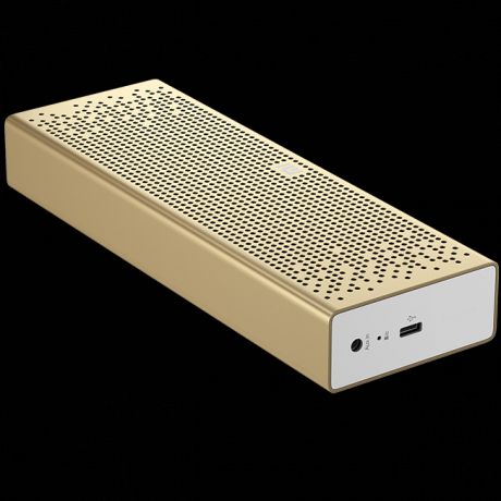 Акустическая стерео система беспроводная Mi Bluetooth Speaker золотая