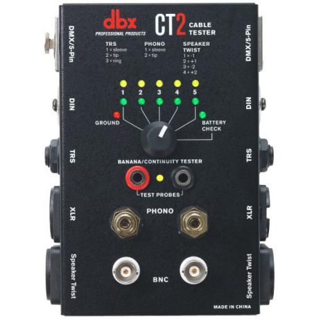 Аксессуар для концертного оборудования dbx Тестер для кабелей CT2