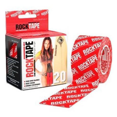 Кинезиотейп Rock Tape Rock Tape H2O 5 см х 5 м красный 5СМХ5М