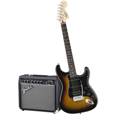 Гитарный комплект Fender Affinity Series Stratocaster HSS Pack Brown Sunburst