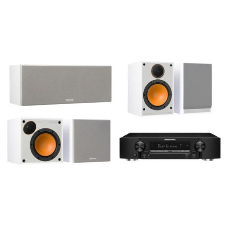 Комплект домашнего кинотеатра Monitor Audio Monitor 100 White + Marantz NR1509 Black