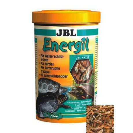 Корм для рыб JBL Energil из целиком высушенных рыб и рачков для крупных водных черепах 1л. (150г)