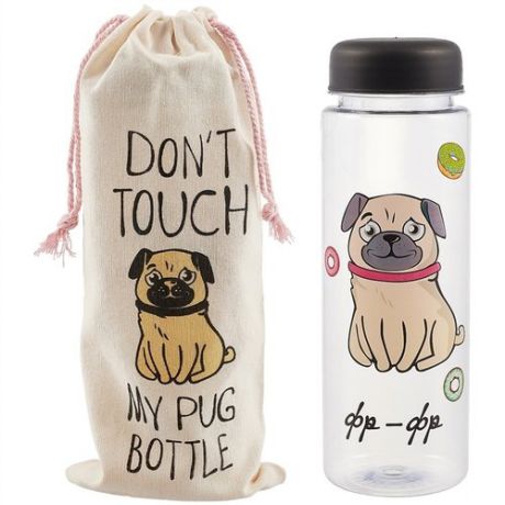 Бутылочка My Pug bottle с сумочкой (500 мл) (12-Unicorn-MF-007)