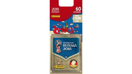 Набор наклеек Panini ЧЕМПИОНАТ МИРА ПО ФУТБОЛУ FIFA 2018™ набор из 4 пакетиков наклеек