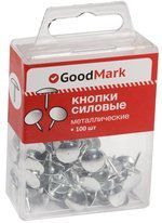 Кнопки силовые GoodMark, 100шт, белый металл, пластик.уп 13-HighHope (HH)-P036202P