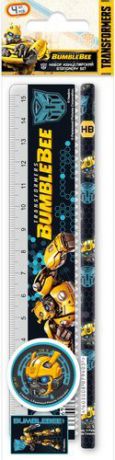 Канцелярский набор Transformers 6 (лин. 15см, карандаш, точилка, ластик) 23х5,2х1,5см TRGB-US1-50
