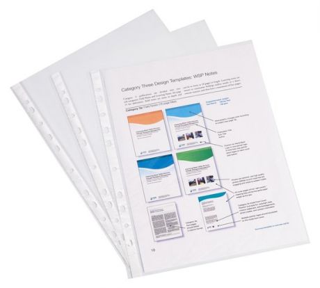 Папка-файл А4 пластиковый ErichKrause® Semi-Clear Economy, прозрачный 10шт в уп. 44864