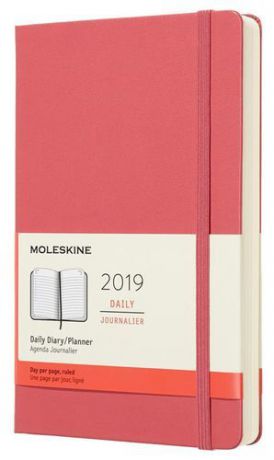Ежедневник, Moleskine/Молескин CLASSIC Large 130*210мм 400стр. розовый