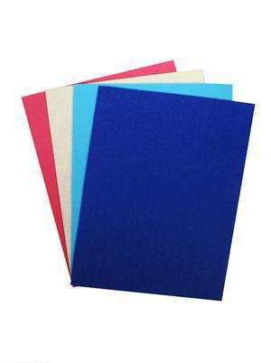 Набор листов фетр (А4) (4 шт) (синий, голубой, белый, фуксия) (упаковка)