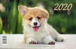Календарь квартальный (195*465) на 3-х спиралях на 2020г Милый щенок