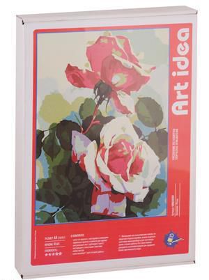 MINIA40181 Розы (холст на картоне, 21х29,7 см) (коробка) (ФР-00001156)