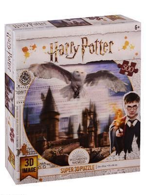 Пазл 3D Prime 3D 500 элементов Хогвартс и Букля (Hogwarts and Hedwig)