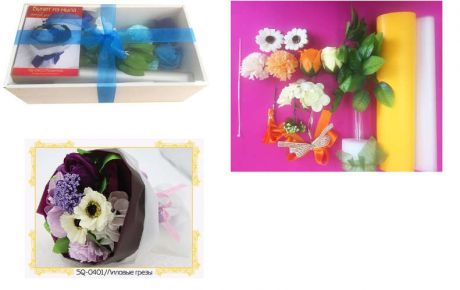 Набор для творчества, Color KIT Цветы и букеты из мыла Лиловые грезы