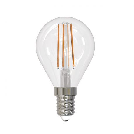 Лампа светодиодная диммируемая (UL-00005192) E14 9W 4000K прозрачная LED-G45-9W/4000K/E14/CL/DIM GLA01TR