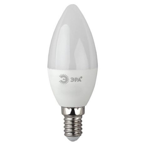 Лампа светодиодная ЭРА E14 10W 2700K матовая ECO LED B35-10W-827-E14