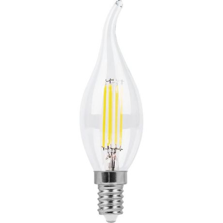 Лампа светодиодная Feron E14 9W 4000K Свеча на ветру Матовая LB-74 25962