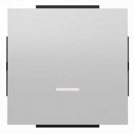 Лицевая панель ABB Sky диммера клавишного серебристый алюминий 2CLA856010A1301