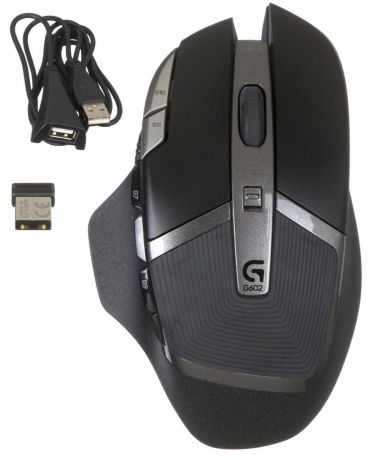 Logitech G602 Wireless Gaming Mouse (черно-серебристый)